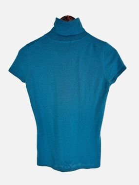 Neiman Marcus | Teel 100% Cashmere Short-Sleeve Turtleneck Sweater, M